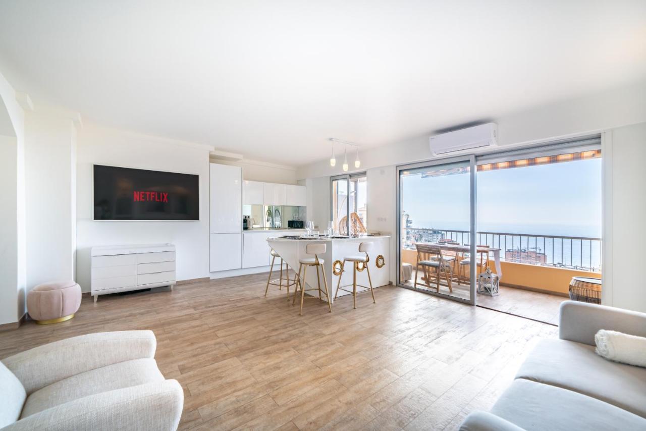 شقة Monaco Border, Sea View, Terrace, Free Parking بوزولي المظهر الخارجي الصورة